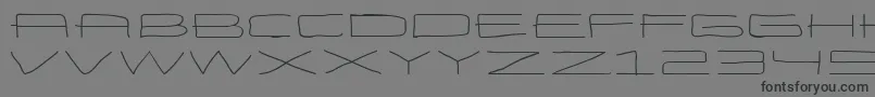 フォントEneasexpandedRegular – 黒い文字の灰色の背景