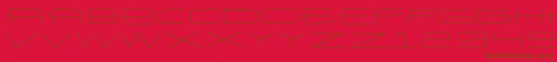 EneasexpandedRegular Font – Brown Fonts on Red Background