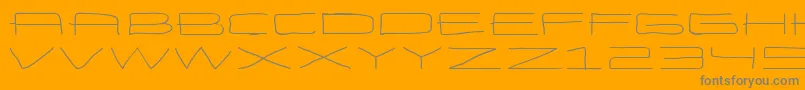 EneasexpandedRegular Font – Gray Fonts on Orange Background