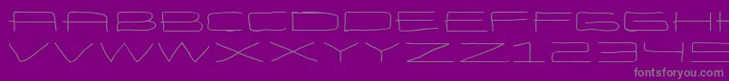 EneasexpandedRegular Font – Gray Fonts on Purple Background