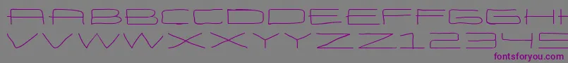 EneasexpandedRegular-Schriftart – Violette Schriften auf grauem Hintergrund