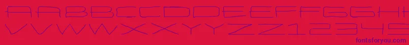 Weitere Informationen zur EneasexpandedRegular-Schriftart EneasexpandedRegular-Schriftart – Violette Schriften auf rotem Hintergrund