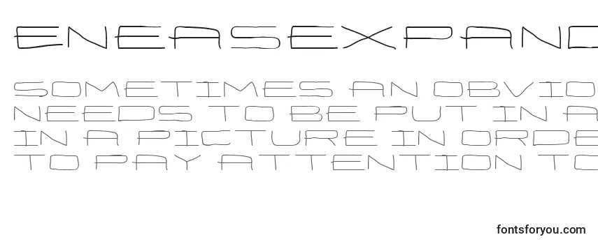 Schriftart EneasexpandedRegular (96600)