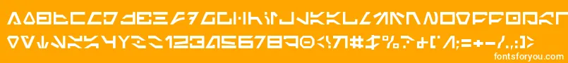 Icode2 Font – White Fonts on Orange Background