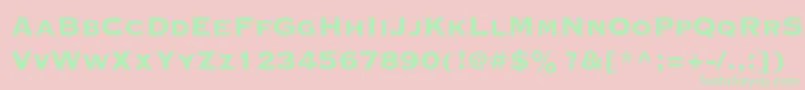 Copperplategothicstd33bc Font – Green Fonts on Pink Background