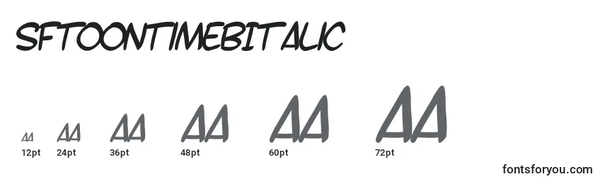 SfToontimeBItalic Font Sizes