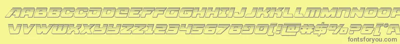 Weitere Informationen zur Aircruiserplatital-Schriftart Aircruiserplatital-Schriftart – Graue Schriften auf gelbem Hintergrund