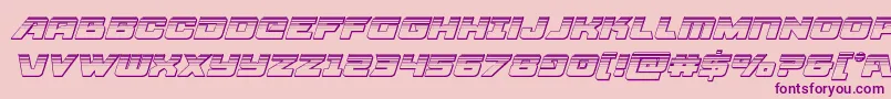 Aircruiserplatital Font – Purple Fonts on Pink Background