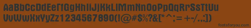AAlternarg Font – Black Fonts on Brown Background