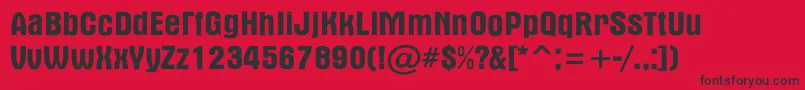 AAlternarg Font – Black Fonts on Red Background