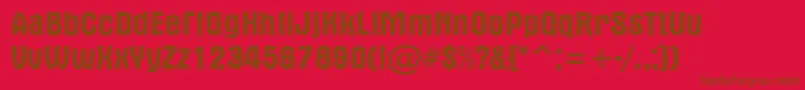 AAlternarg Font – Brown Fonts on Red Background