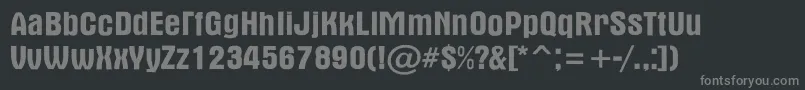 AAlternarg Font – Gray Fonts on Black Background