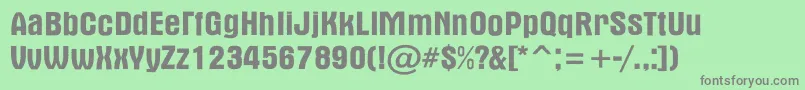 AAlternarg Font – Gray Fonts on Green Background