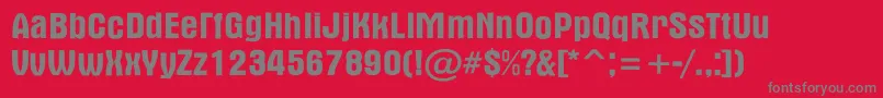 AAlternarg Font – Gray Fonts on Red Background