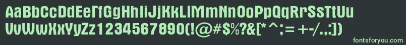 AAlternarg Font – Green Fonts on Black Background