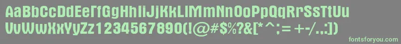 AAlternarg Font – Green Fonts on Gray Background