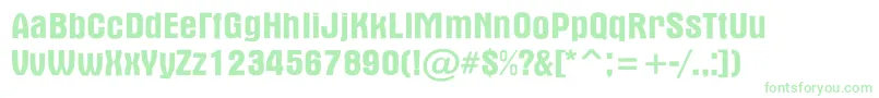 AAlternarg Font – Green Fonts on White Background