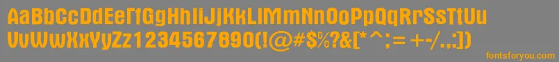 AAlternarg Font – Orange Fonts on Gray Background