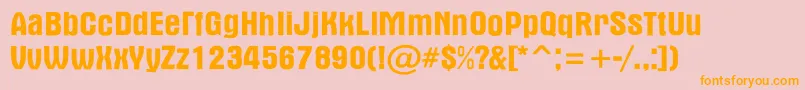 AAlternarg Font – Orange Fonts on Pink Background