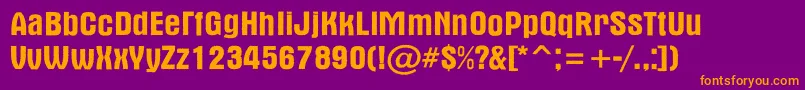 AAlternarg Font – Orange Fonts on Purple Background