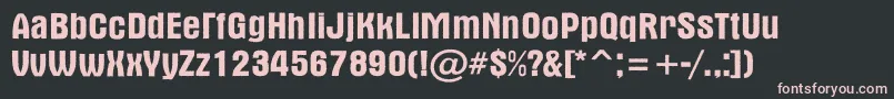 AAlternarg Font – Pink Fonts on Black Background