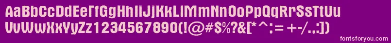 AAlternarg Font – Pink Fonts on Purple Background