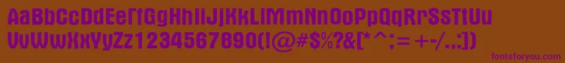 AAlternarg Font – Purple Fonts on Brown Background