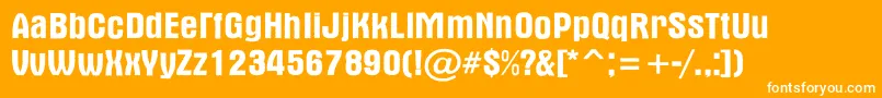 AAlternarg Font – White Fonts on Orange Background