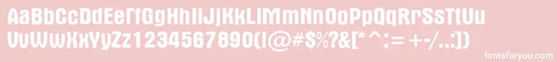 AAlternarg Font – White Fonts on Pink Background