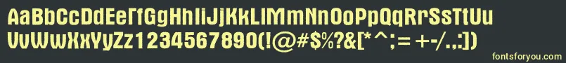AAlternarg Font – Yellow Fonts on Black Background