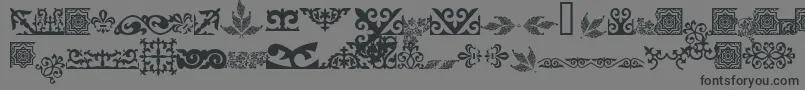 フォントAsylbekm31kazoju.Kz – 黒い文字の灰色の背景