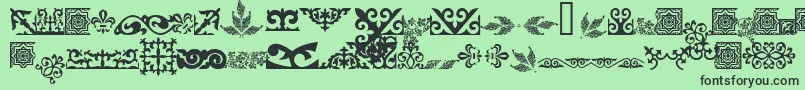 Asylbekm31kazoju.Kz Font – Black Fonts on Green Background