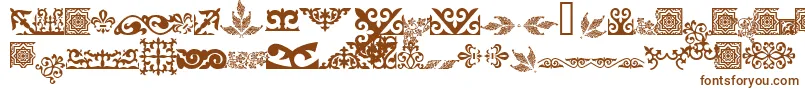 Asylbekm31kazoju.Kz-Schriftart – Braune Schriften auf weißem Hintergrund