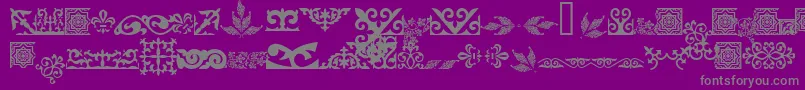 Fonte Asylbekm31kazoju.Kz – fontes cinzas em um fundo violeta