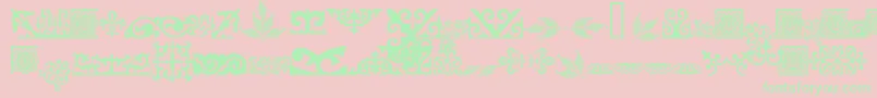 Asylbekm31kazoju.Kz Font – Green Fonts on Pink Background