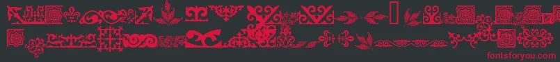 Asylbekm31kazoju.Kz Font – Red Fonts on Black Background