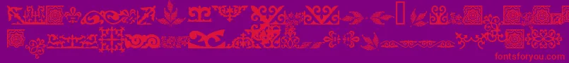 Asylbekm31kazoju.Kz Font – Red Fonts on Purple Background