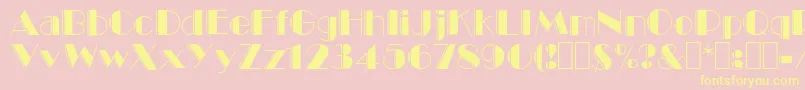 Voodoo4 Font – Yellow Fonts on Pink Background