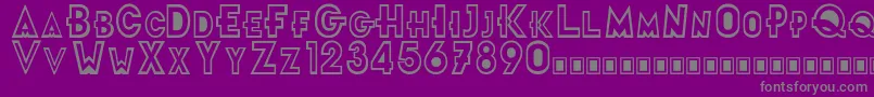 FuturamaTitleFont Font – Gray Fonts on Purple Background