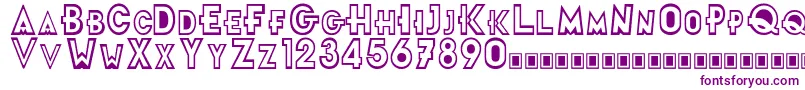 FuturamaTitleFont-fontti – violetit fontit