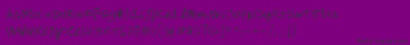 Croak-Schriftart – Schwarze Schriften auf violettem Hintergrund