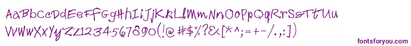Шрифт Croak – фиолетовые шрифты