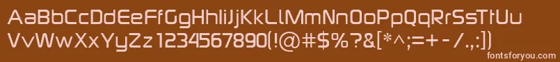 フォントSonyericssonlogoRegular – 茶色の背景にピンクのフォント
