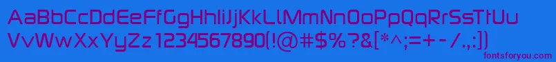 SonyericssonlogoRegular Font – Purple Fonts on Blue Background