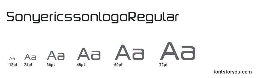 Размеры шрифта SonyericssonlogoRegular