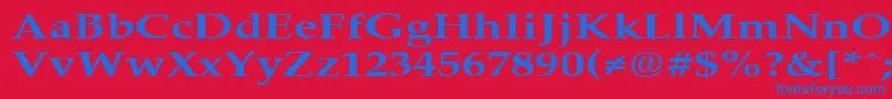 PalisadebroadBold Font – Blue Fonts on Red Background