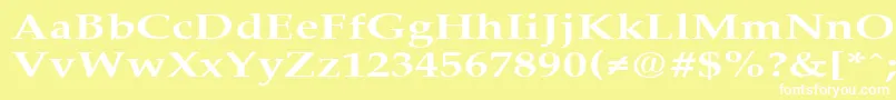 PalisadebroadBold Font – White Fonts on Yellow Background