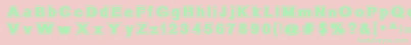 SurrndL Font – Green Fonts on Pink Background