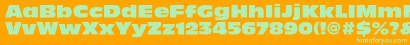 AntiqueolivestdNord Font – Green Fonts on Orange Background