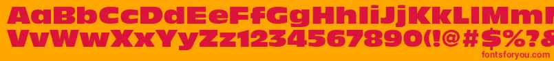 AntiqueolivestdNord Font – Red Fonts on Orange Background